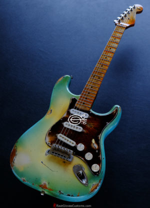 Fender Stratocaster Blue Sky Burst Aged Heavy Relic (RARE) (SOLD) - Image 3