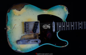 Fender Telecaster American Blue Sky Burst Made in USA Aged Heavy Relic Rare (SOLD) - Image 5