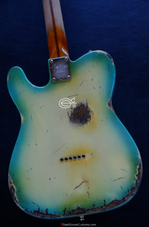 Fender Telecaster American Blue Sky Burst Made in USA Aged Heavy Relic Rare (SOLD) - Image 6