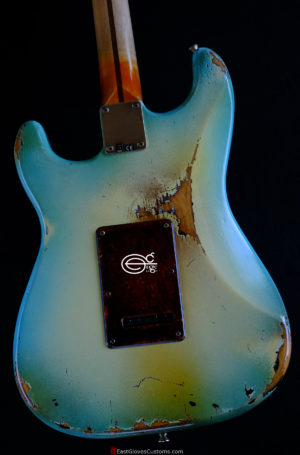Fender Stratocaster Blue Sky Burst Aged Heavy Relic (RARE) (SOLD) - Image 6