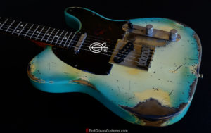 Fender Telecaster American Blue Sky Burst Made in USA Aged Heavy Relic Rare (SOLD)
