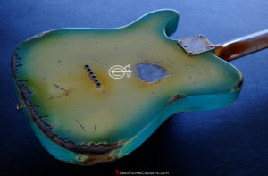 Fender Telecaster American Blue Sky Burst Made in USA Aged Heavy Relic Rare (SOLD) - Image 8