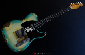 Fender Telecaster American Blue Sky Burst Made in USA Aged Heavy Relic Rare (SOLD) - Image 9
