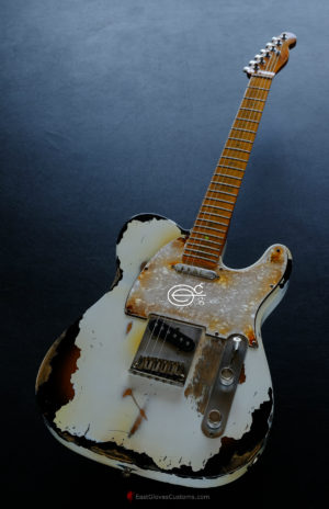 Fender Telecaster American Deluxe 60th Anniversary Series White over Sunburst Aged Heavy Relic Rare (SOLD) - Image 2