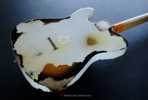 Fender Telecaster American Deluxe 60th Anniversary Series White over Sunburst Aged Heavy Relic Rare (SOLD) - Image 6