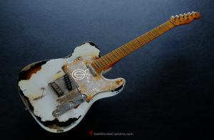 Fender Telecaster American Deluxe 60th Anniversary Series White over Sunburst Aged Heavy Relic Rare (SOLD) - Image 9