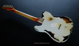 Fender Telecaster American Deluxe 60th Anniversary Series White over Sunburst Aged Heavy Relic Rare (SOLD) - Image 10