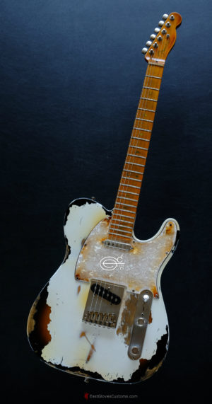 Fender Telecaster American Deluxe 60th Anniversary Series White over Sunburst Aged Heavy Relic Rare (SOLD) - Image 7