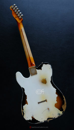 Fender Telecaster American Deluxe 60th Anniversary Series White over Sunburst Aged Heavy Relic Rare (SOLD) - Image 8