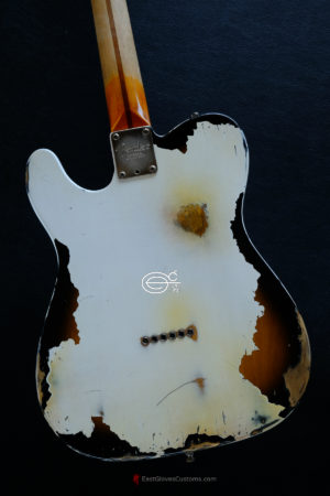 Fender Telecaster American Deluxe 60th Anniversary Series White over Sunburst Aged Heavy Relic Rare (SOLD) - Image 4
