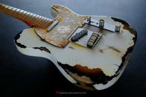 Fender Telecaster American Deluxe 60th Anniversary Series White over Sunburst Aged Heavy Relic Rare (SOLD)