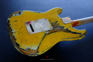 Fender Stratocaster 50th Anniversary Yellow Heavy Aged Relic (RARE)(SOLD) - Image 9