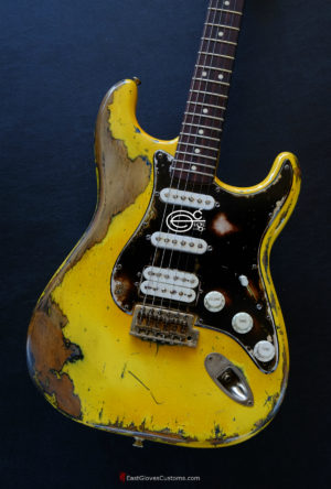 Fender Stratocaster HSS TV Yellow Heavy Aged Relic (SOLD) - Image 10