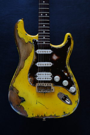 Fender Stratocaster HSS TV Yellow Heavy Aged Relic (SOLD) - Image 12