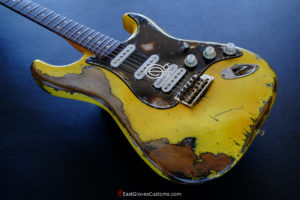 Fender Stratocaster HSS TV Yellow Heavy Aged Relic (SOLD) - Image 13
