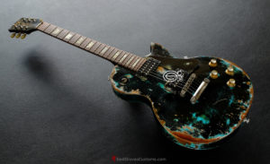 Gibson Les Paul Studio Black over Blue inspired by Joe Strummer Tele Heavy Aged Relic (SOLD) - Image 3
