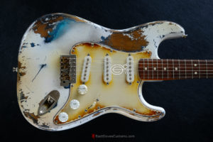 Fender Stratocaster Olympic White Heavy Aged Relic (SOLD) - Image 7
