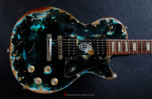 Gibson Les Paul Studio Black over Blue inspired by Joe Strummer Tele Heavy Aged Relic (SOLD) - Image 12