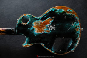 Gibson Les Paul Studio Black over Blue inspired by Joe Strummer Tele Heavy Aged Relic (SOLD) - Image 13
