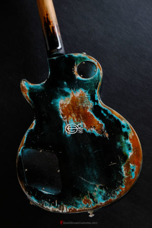 Gibson Les Paul Studio Black over Blue inspired by Joe Strummer Tele Heavy Aged Relic (SOLD) - Image 7