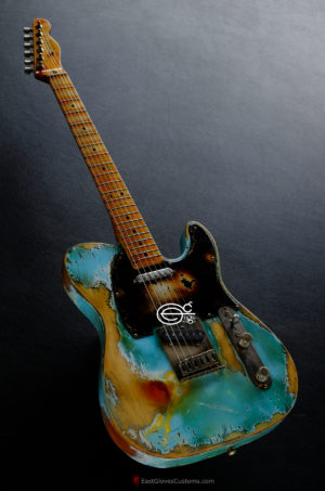 Fender Telecaster Daphne Blue Heavy Aged Relic (SOLD) - Image 2
