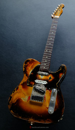 Fender Telecaster Nashville Deluxe Series Copper Gold with Gold Leaf ONE-OF-A-KIND Heavy Aged Relic (SOLD) - Image 2