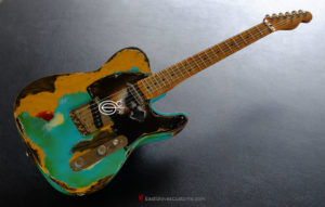 Fender Telecaster FSR Special Edition Deluxe Ash Seafoam Green over Butterscotch Heavy Aged Relic (SOLD) - Image 6