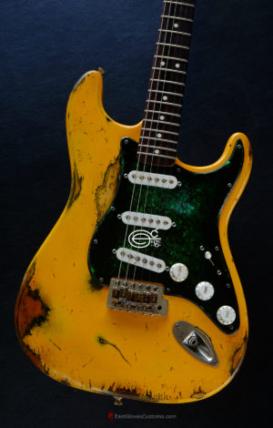 Fender Stratocaster Yellow Heavy Aged Relic (SOLD) - Image 6