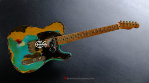 Fender Telecaster FSR Special Edition Deluxe Ash Seafoam Green over Butterscotch Heavy Aged Relic (SOLD) - Image 3