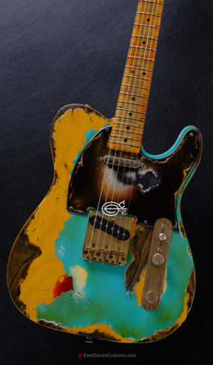Fender Telecaster FSR Special Edition Deluxe Ash Seafoam Green over Butterscotch Heavy Aged Relic (SOLD)