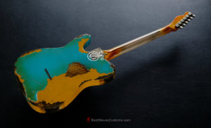 Fender Telecaster FSR Special Edition Deluxe Ash Seafoam Green over Butterscotch Heavy Aged Relic (SOLD) - Image 7