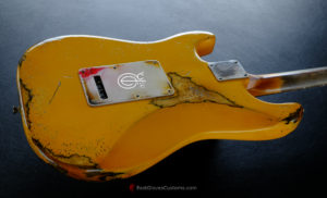 Fender Stratocaster Yellow Heavy Aged Relic (SOLD) - Image 10