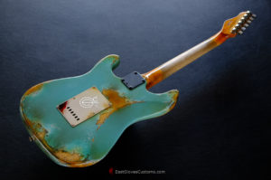 Peavey Stratocaster Style Daphne Blue Made in USA Heavy Aged Relic (SOLD) - Image 4