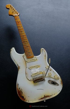 Fender Stratocaster Artist Series Jimi Hendrix Olympic White with Custom Hardcase Heavy Aged Relic (SOLD) - Image 5