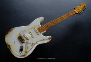 Fender Stratocaster Artist Series Jimi Hendrix Olympic White with Custom Hardcase Heavy Aged Relic (SOLD) - Image 3