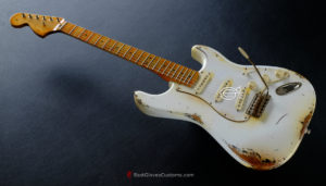Fender Stratocaster Artist Series Jimi Hendrix Olympic White with Custom Hardcase Heavy Aged Relic (SOLD) - Image 7