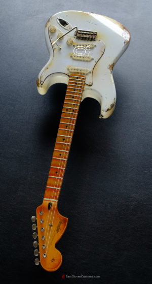 Fender Stratocaster Artist Series Jimi Hendrix Olympic White with Custom Hardcase Heavy Aged Relic (SOLD) - Image 9