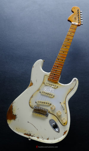 Fender Stratocaster Artist Series Jimi Hendrix Olympic White with Custom Hardcase Heavy Aged Relic (SOLD) - Image 3
