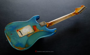 Fender Stratocaster Daphne Blue/Pelham Blue Tex-Mex Made in USA Medium Relic Aged (RARE)(SOLD) - Image 14