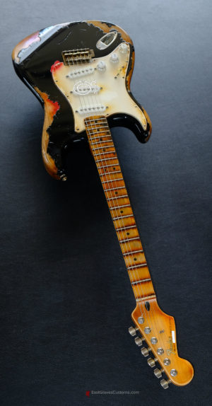 Fender Stratocaster 60th Anniversary Black Left Handed Heavy Aged Relic (Hidden) - Image 12