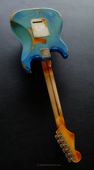 Fender Stratocaster Daphne Blue/Pelham Blue Tex-Mex Made in USA Medium Relic Aged (RARE)(SOLD) - Image 16