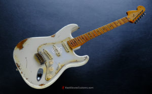 Fender Stratocaster Artist Series Jimi Hendrix Olympic White with Custom Hardcase Heavy Aged Relic (SOLD) - Image 4