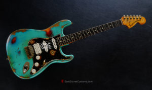 Fender American Special Stratocaster Seafoam Green HSS Made in USA Medium Aged Relic (SOLD) - Image 2