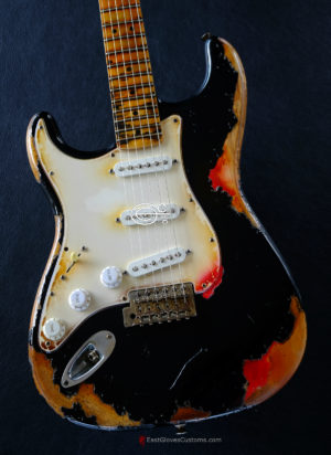 Fender Stratocaster 60th Anniversary Black Left Handed Heavy Aged Relic (Hidden) - Image 3