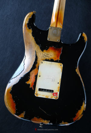 Fender Stratocaster 60th Anniversary Black Left Handed Heavy Aged Relic (Hidden) - Image 4