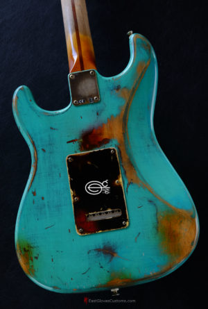 Fender American Special Stratocaster Seafoam Green HSS Made in USA Medium Aged Relic (SOLD) - Image 7