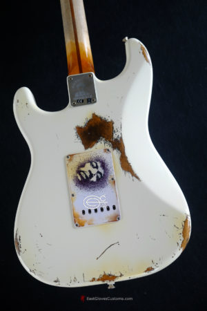 Fender Stratocaster Artist Series Jimi Hendrix Olympic White with Custom Hardcase Heavy Aged Relic (SOLD) - Image 7
