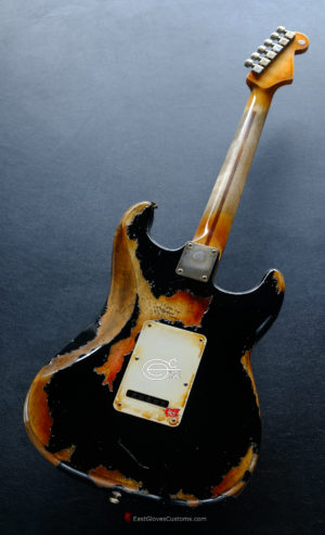 Fender Stratocaster 60th Anniversary Black Left Handed Heavy Aged Relic (Hidden) - Image 6