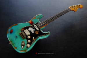 Fender American Special Stratocaster Seafoam Green HSS Made in USA Medium Aged Relic (SOLD)