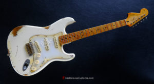 Fender Stratocaster Artist Series Jimi Hendrix Olympic White with Custom Hardcase Heavy Aged Relic (SOLD) - Image 14